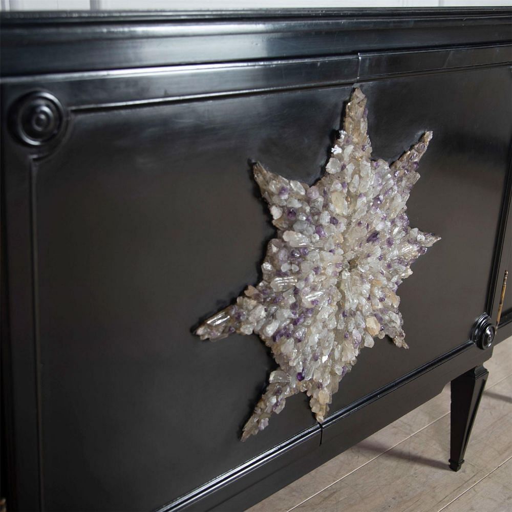 Ebonised Sideboard by Missoni with Crystal Decoration BU0161207