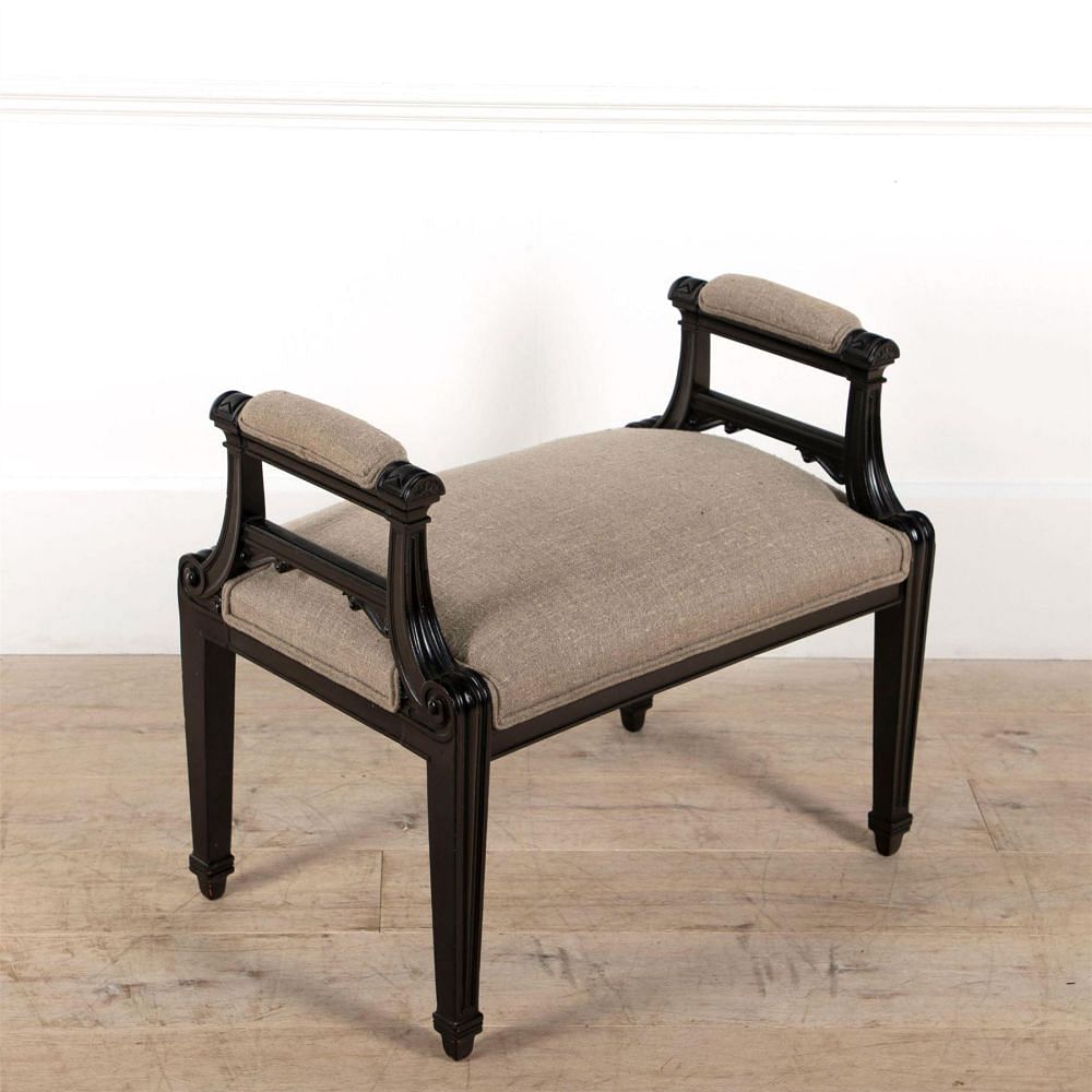 French Ebonised Stool ST4861482