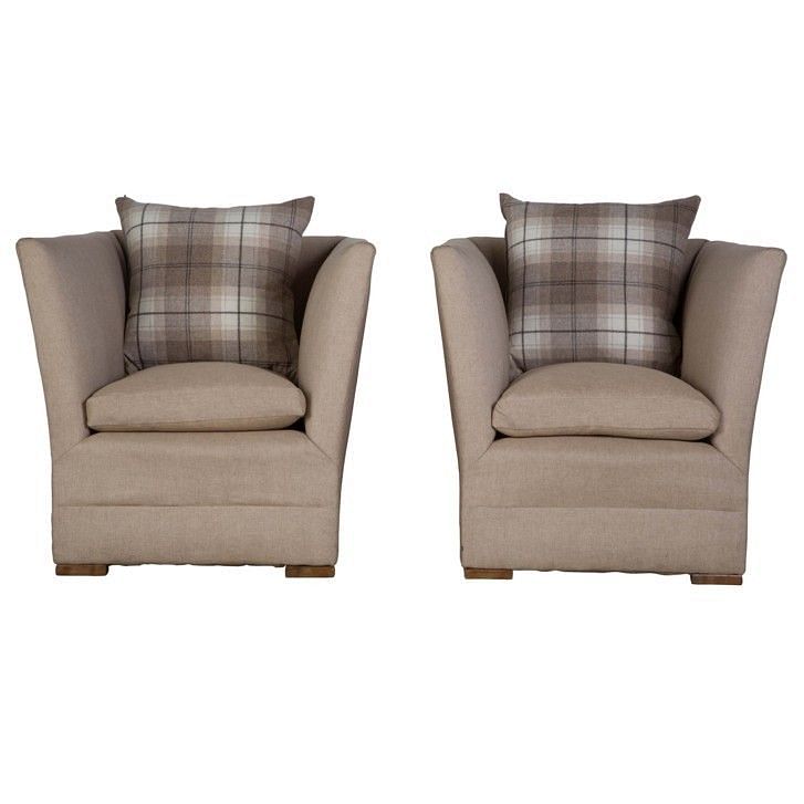 Pair of 20th Century English Cubist Armchairs CH057349