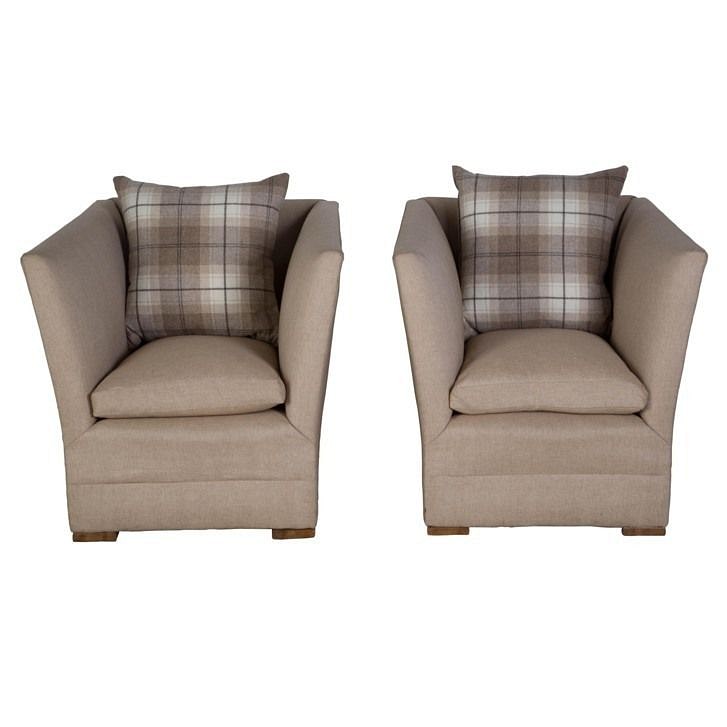 Pair of 20th Century English Cubist Armchairs CH057349
