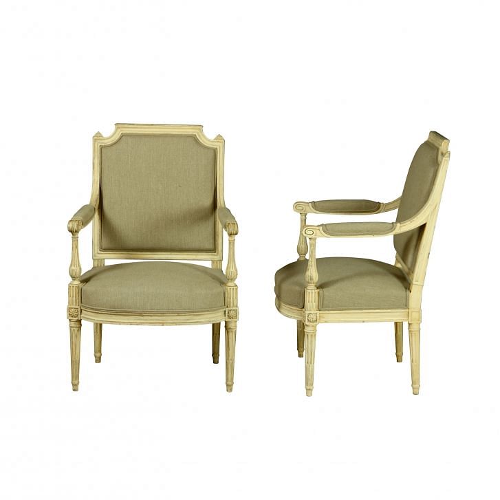 Pair of Louis XVI Revival Fauteuils CH150056