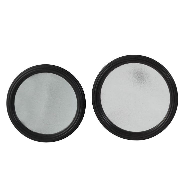 Contemporary Set of 3 Round Wall Mirrors MI139451