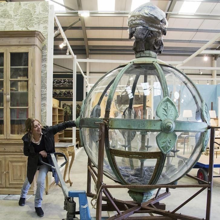 Monumental Copper Sixteen Light Globe Lantern LC994651