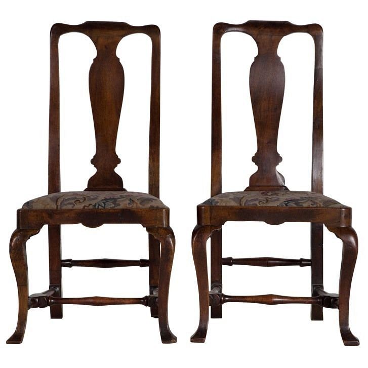 Pair of 19th Century Walnut Dining/Side Chairs CD106453