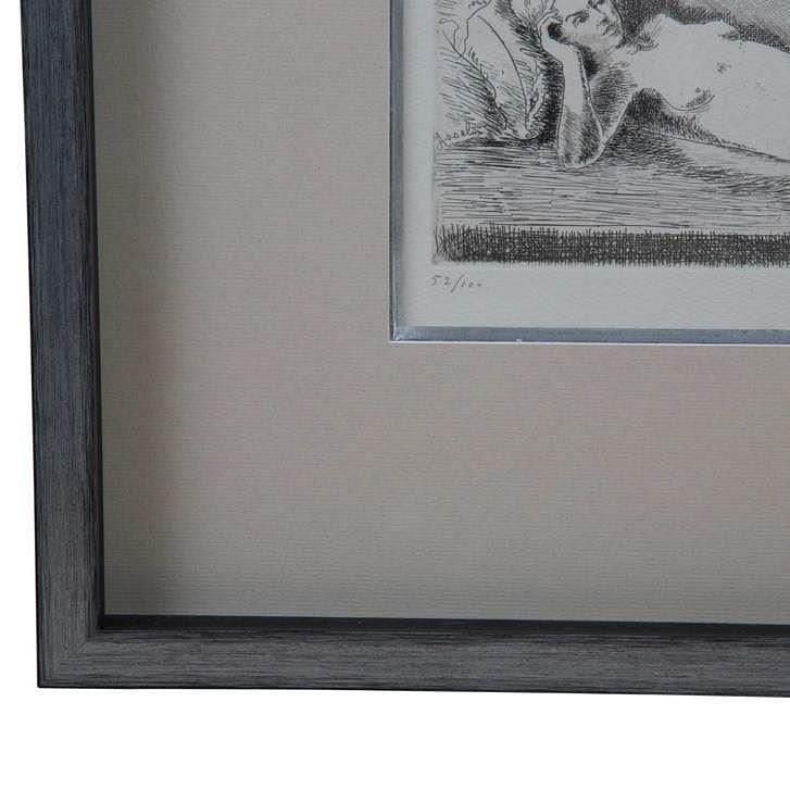 Etching of Reclining Nude by Maurice Asselin WD2955000