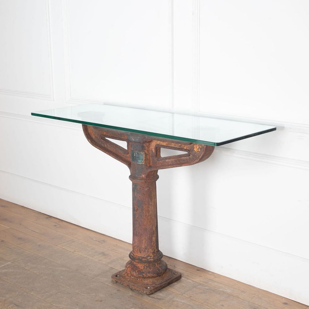 19th Century French Cast Iron Console CO3733131