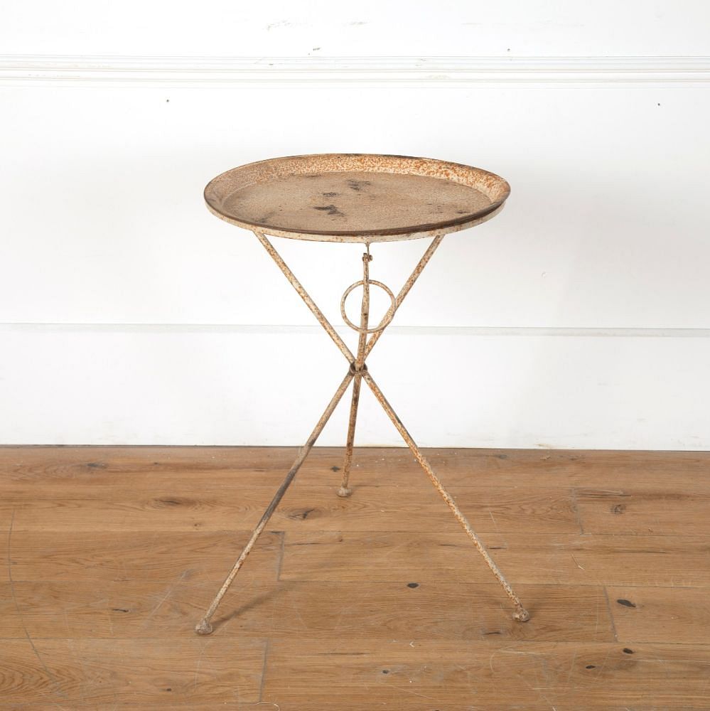 French Folding Tripod Tray Table TC7110803