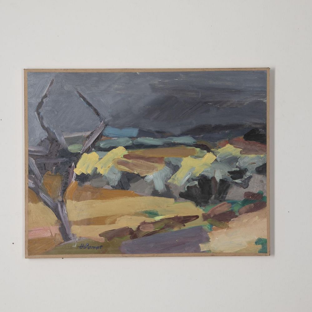 Mid-Century Abstract Expressionist Landscape Painting WD3030797
