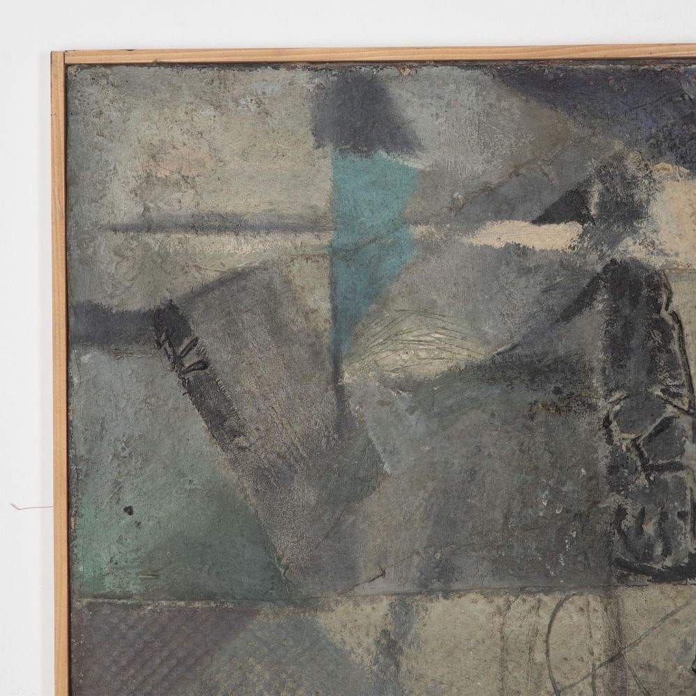 Mid-Century Abstract Painted Collage WD3030796