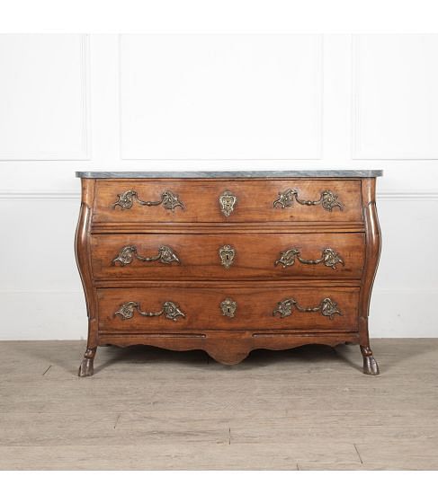 18th Century French Louis XV Bombe Commode