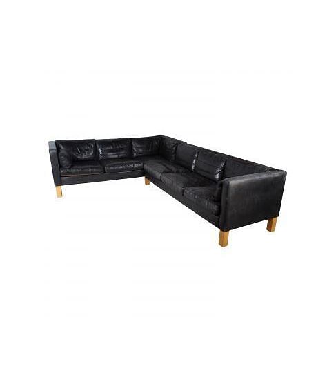 1970's Danish Leather Sofa