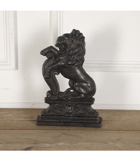 19th Century Cast Iron Lion Doorstop