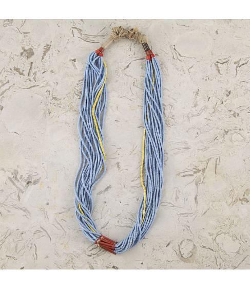 19th Century Nigerian Tribal Glass Bead Necklace