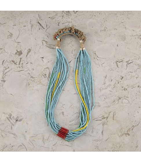 19th Century Nigerian Tribal Glass Bead Necklace
