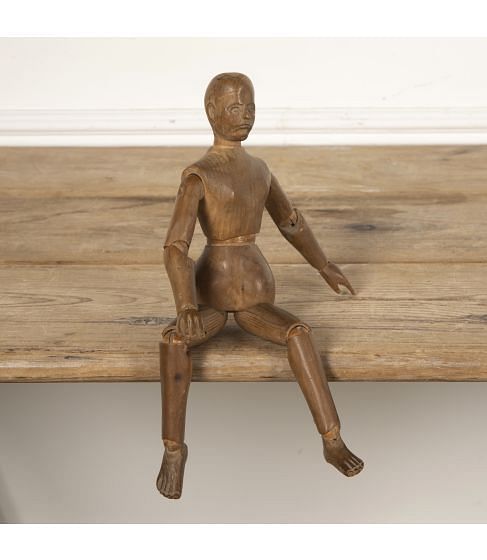 19th Century Artists Wooden Lay Figure