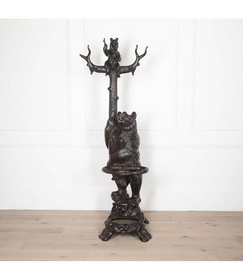 19th Century Carved Bear Hall Stand