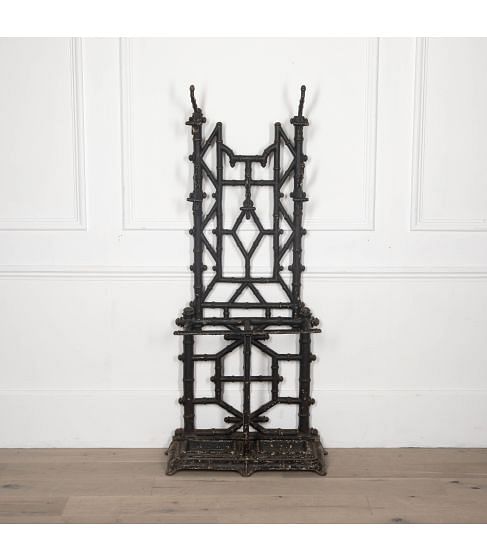19th Century Cast Iron Faux Bamboo Stick Stand