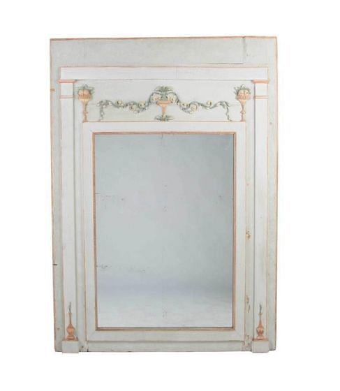 19th Century Chateau Panel Mirror