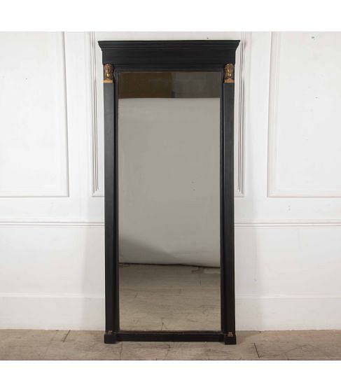 19th Century Empire Ebonised Mirror