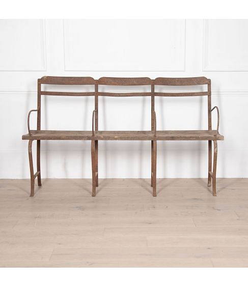 19th Century English Garden Games Bench