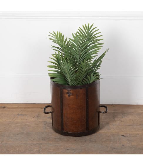 19th Century English Wooden Grain Bucket
