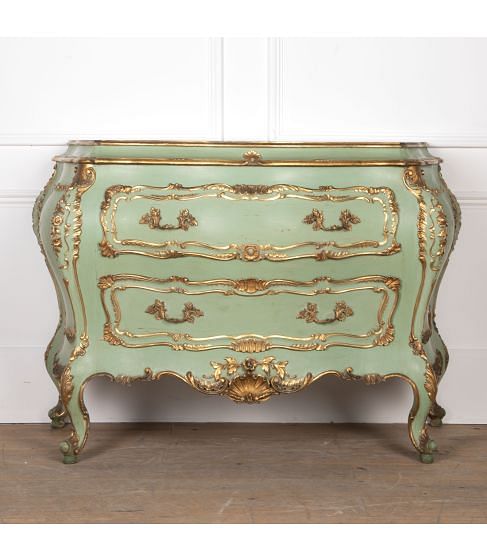 19th Century Florentine Bombe Commode