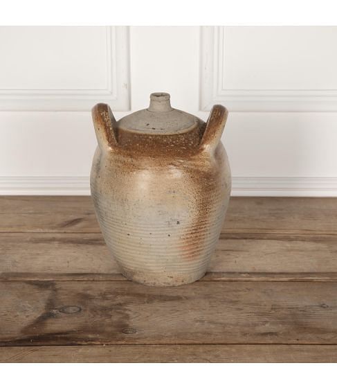 19th Century French Stoneware Vinegar Bottle