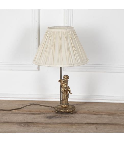 19th Century Gilt Metal Table Lamp