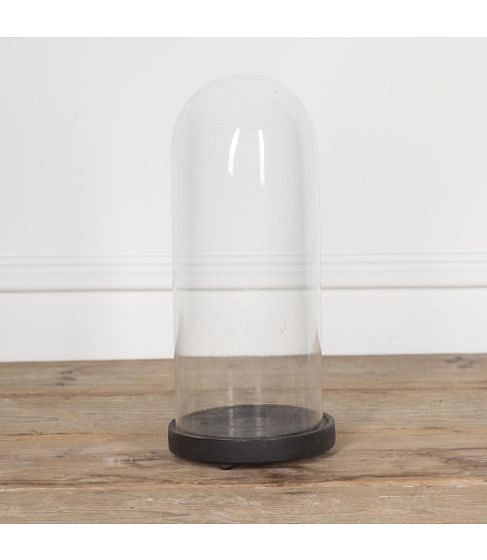 19th Century Glass Dome and Base