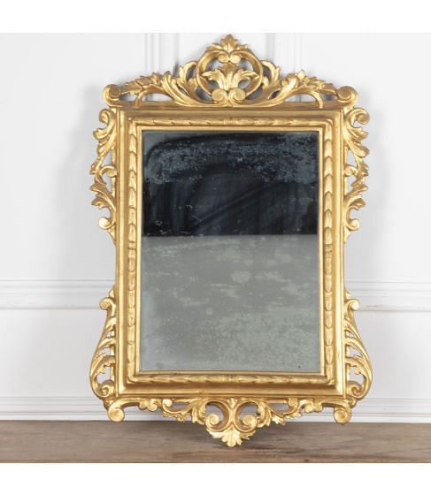 19th Century Gold Painted Wall Mirror