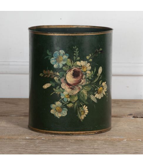 19th Century Green Toleware Bucket