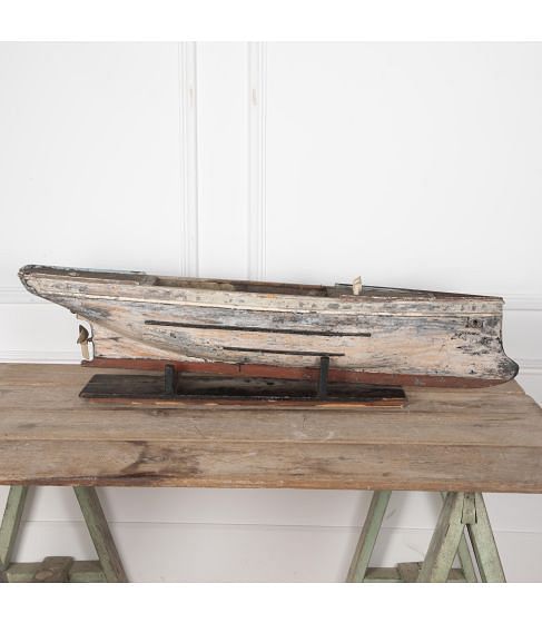 19th Century Handmade Model of a Boat Hull
