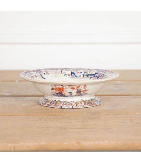 19th Century Japanese Imari Meiji Ware Footed Dish