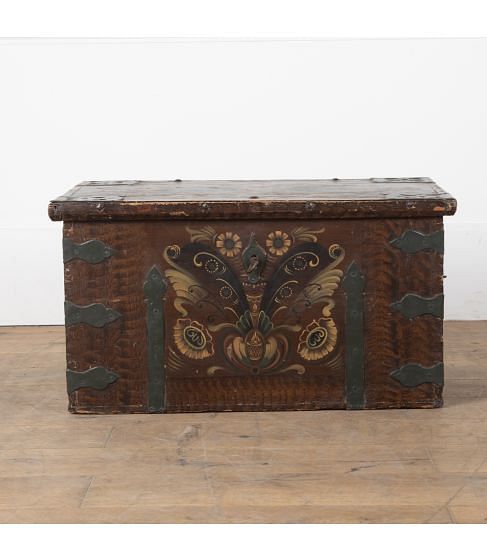 19th Century Painted Swedish Chest
