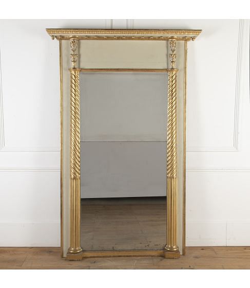 19th Century Parcel Gilt Empire Mirror