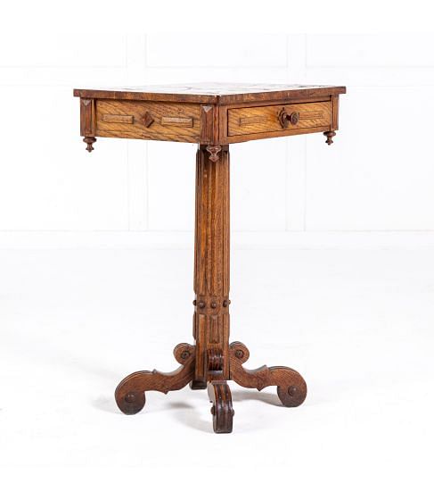 19th Century Pollard Oak Occasional Table
