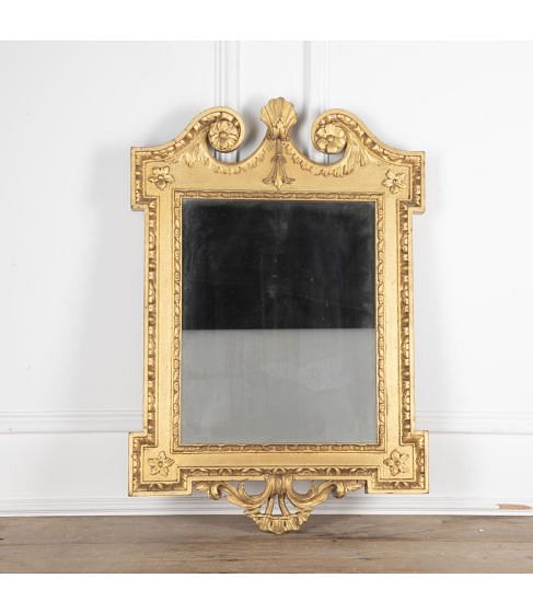 19th Century Rectangular Giltwood Wall Mirror