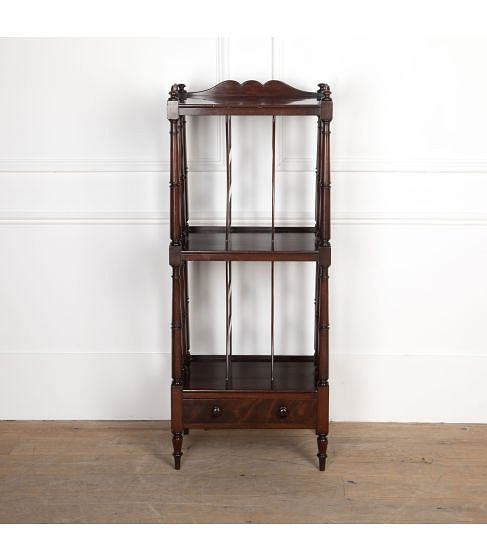 19th Century Tall Mahogany Etagere
