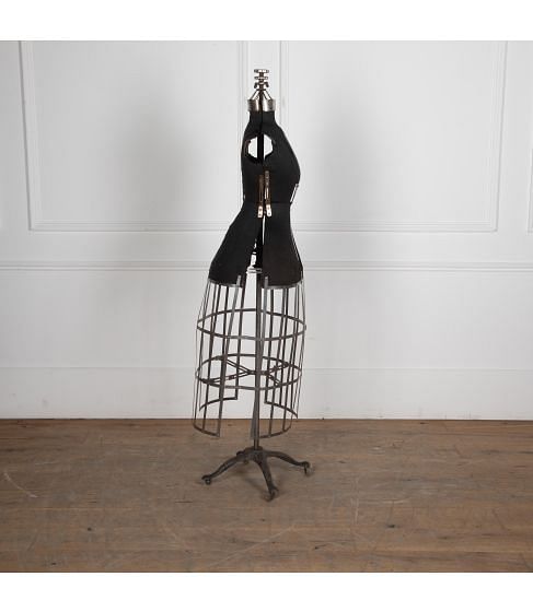 19th Century Victorian Dress Form Cage Mannequin
