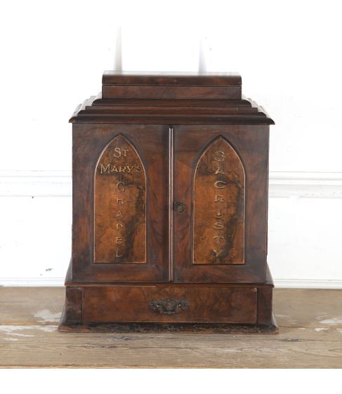 19th Century Walnut Vestry Cabinet