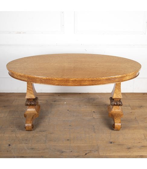 19th Century William IV Maple Centre Table