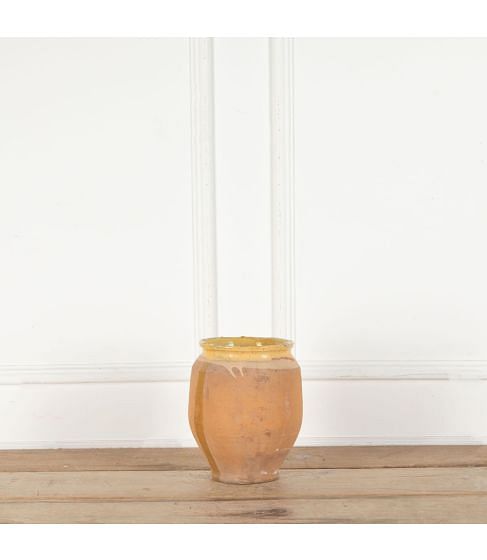 19th Century Yellow Glazed Confit Pot