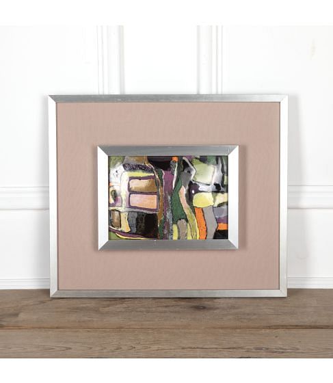 20th Century Abstract Limoges Enamel Panel