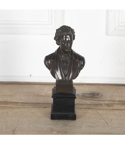 20th Century Bronze Bust of Chopin
