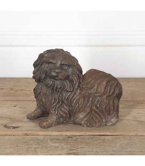 20th Century Cast Iron Pekingese Dog