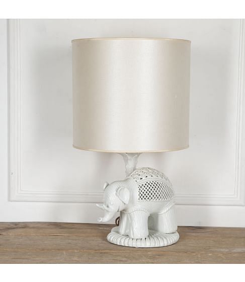 20th Century Ceramic Elephant lamp