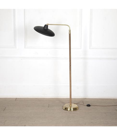 20th Century French Brass Articulated Standard Lamp