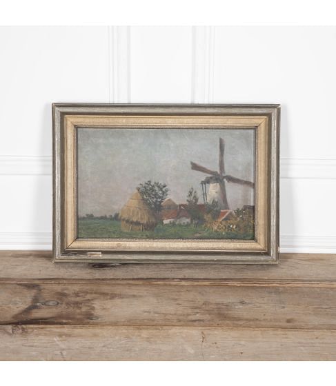 20th Century French Oil on Canvas Painting of Countryside