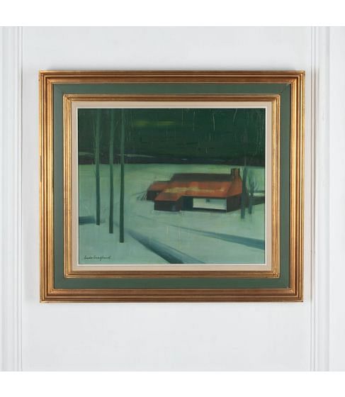 20th Century Impressionist Landscape in Green