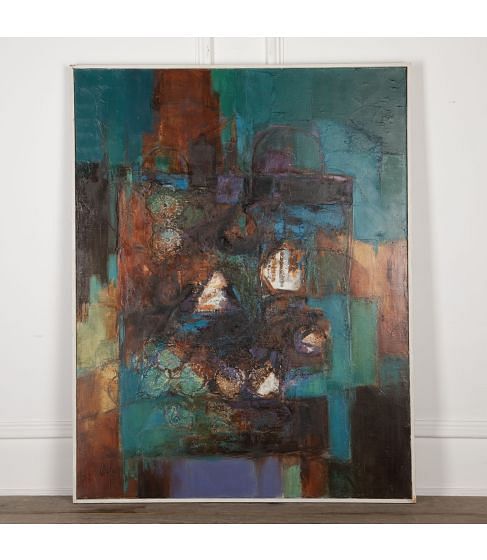 20th Century Large Mixed Media Study